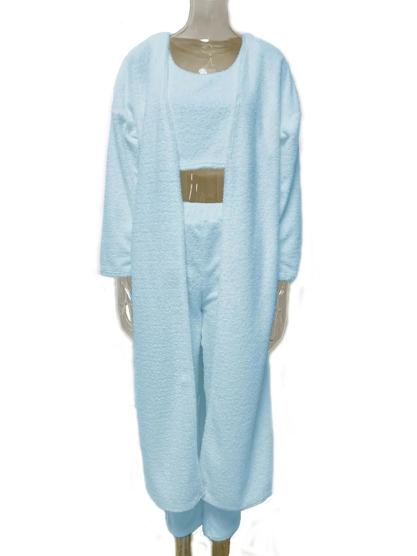 3 - Piece Fuzzy Fleece Loungewear Set - Regalia Cloth