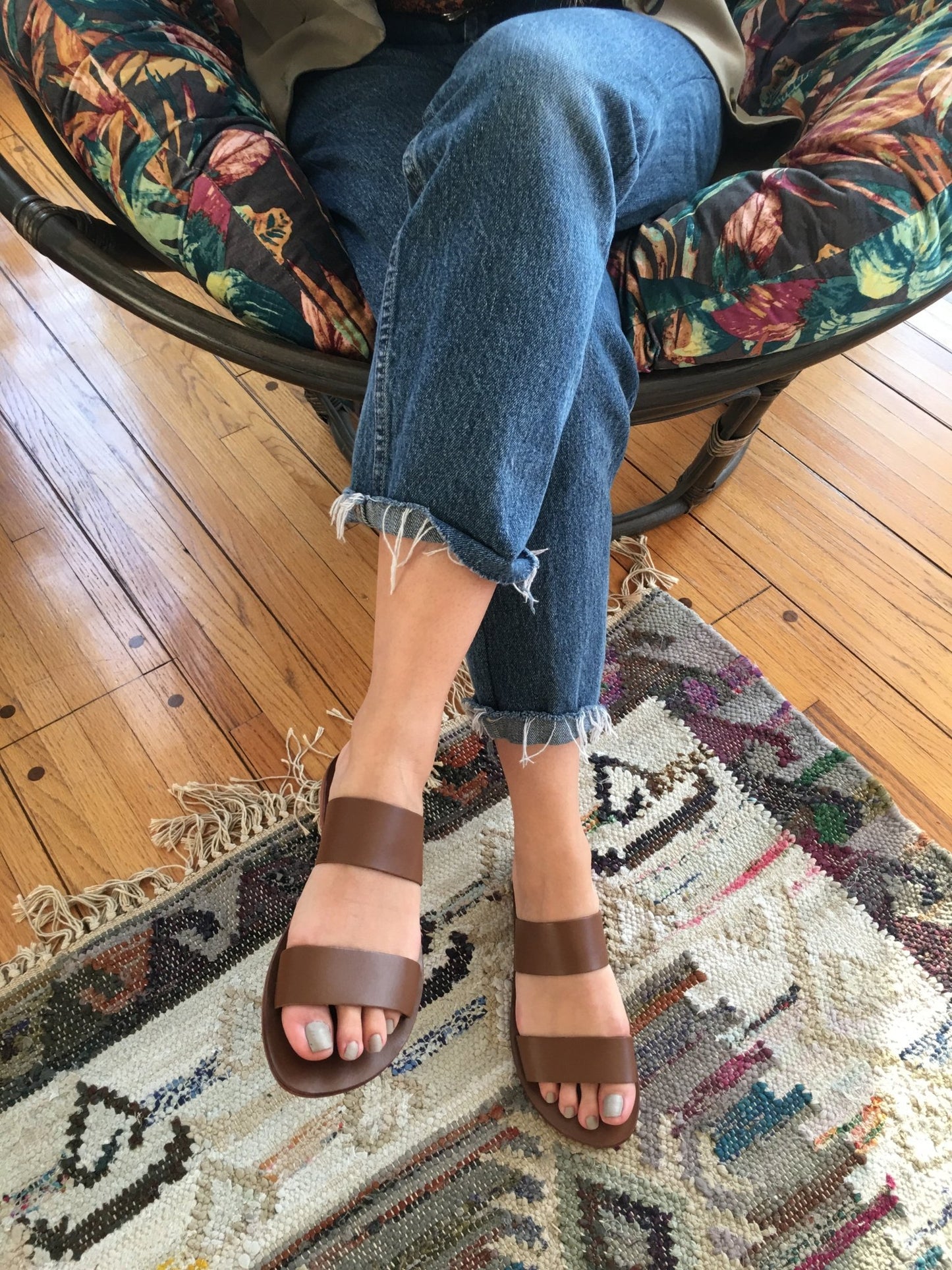 A Lup Sandal - Brown - Regalia Cloth