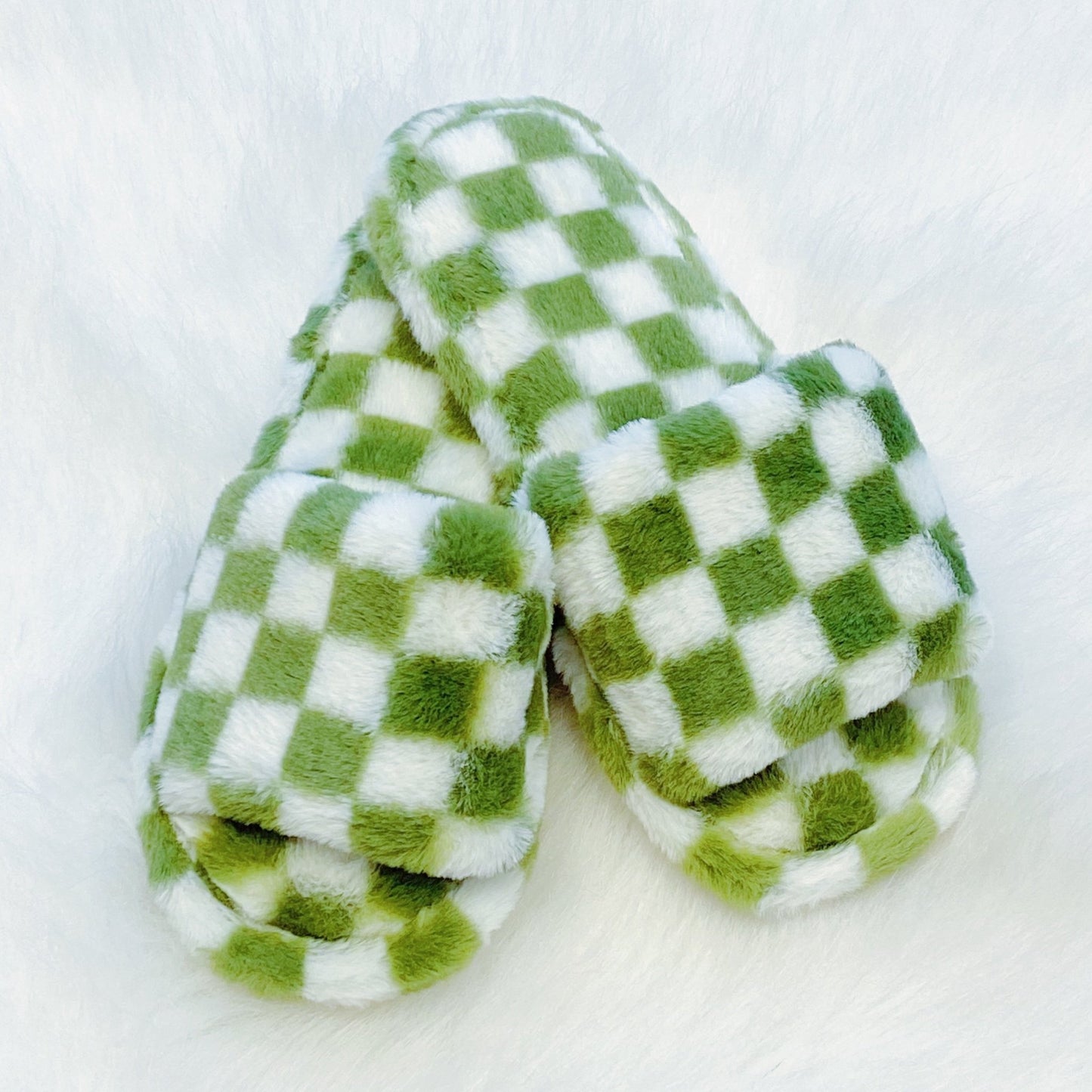 Luxe Lounge Checker Cozy Slippers - Regalia Cloth