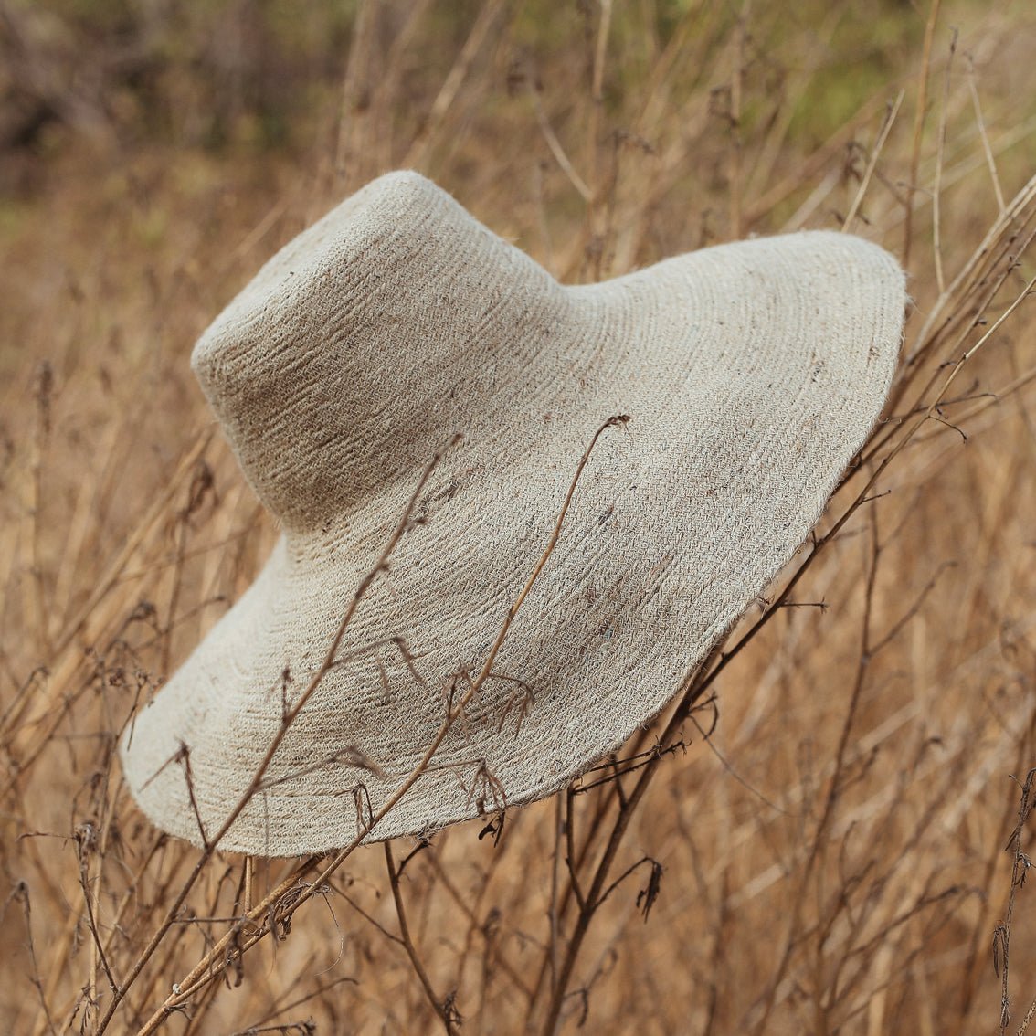 RIRI Jute Handwoven Straw Hat In Natural Beige - Regalia Cloth