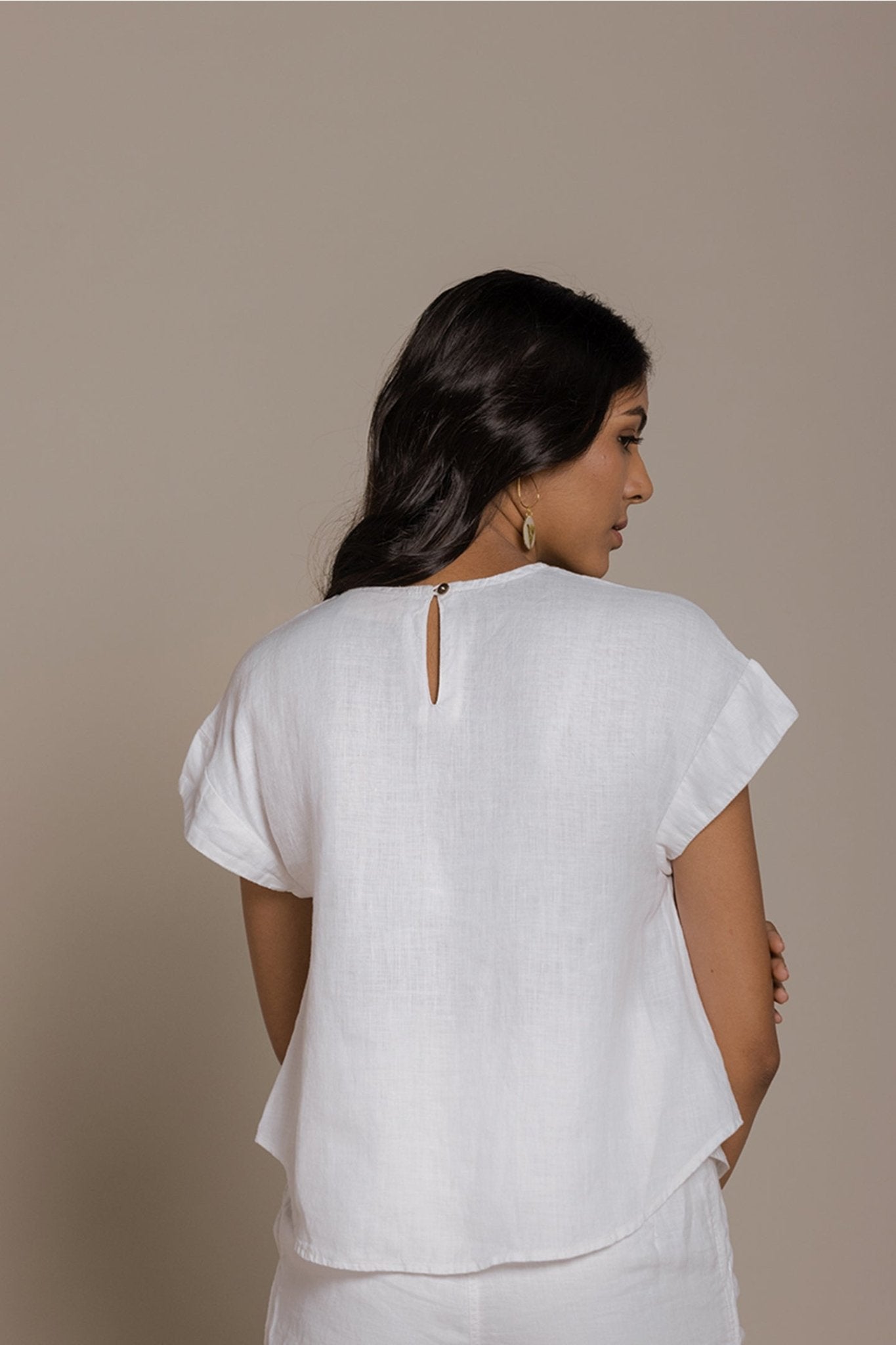 Sandcastle Saturdays Top in White - Regalia Cloth