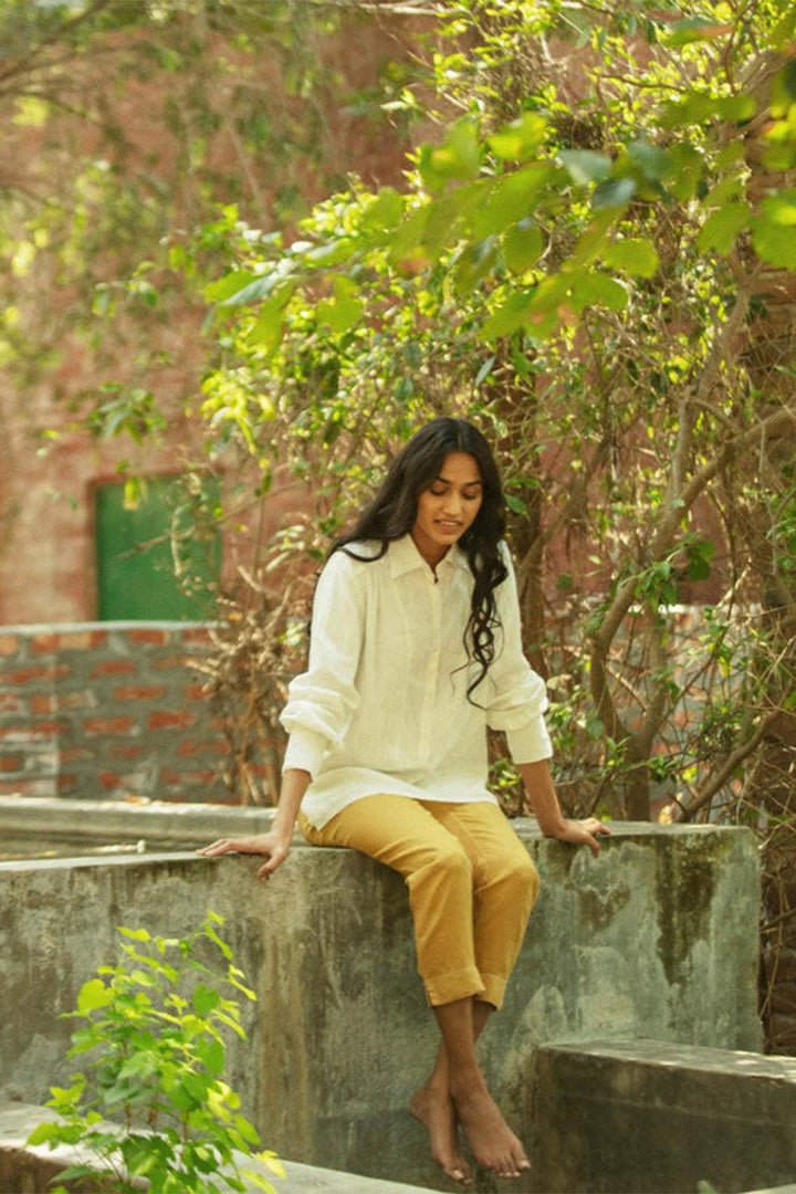Summer Shirt in Off - white - Regalia Cloth