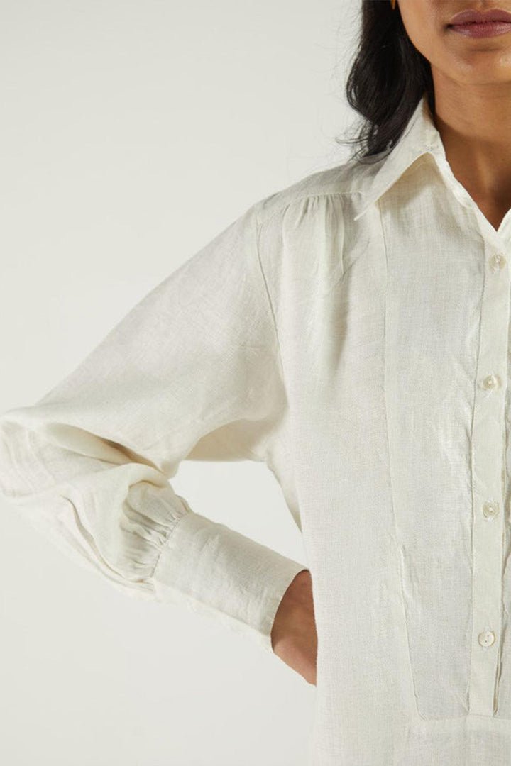 Summer Shirt in Off - white - Regalia Cloth