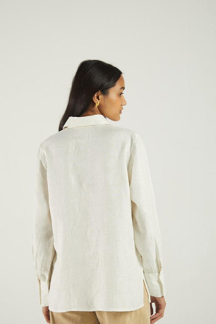 Summer Shirt in Off - white - Regalia Cloth