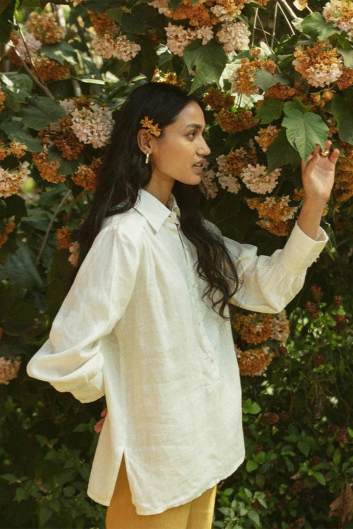 Summer Shirt in Off - white - Regalia Cloth