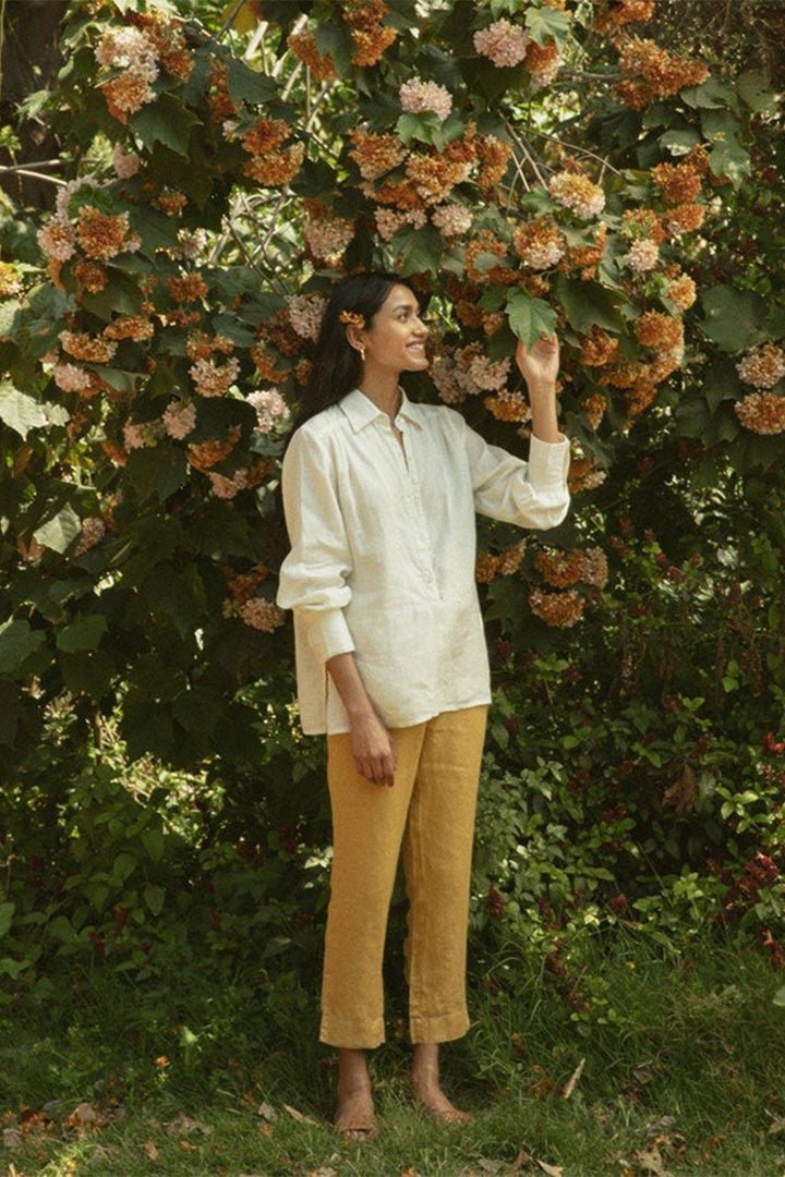 Summer Shirt in Off - white - Regalia Cloth