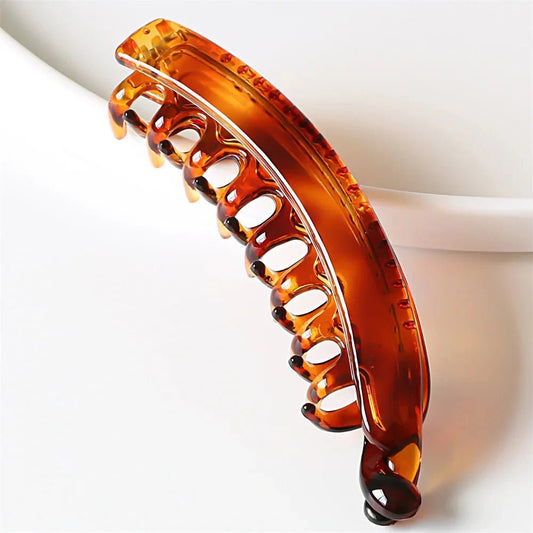 Frosted Solid Color Banana Hair Clips – Fashion Ponytail Barrettes & Hair Claws for Women - Regalia Cloth