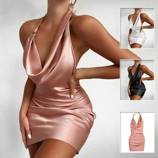 Sleeveless Backless Mini Dress - Regalia Cloth