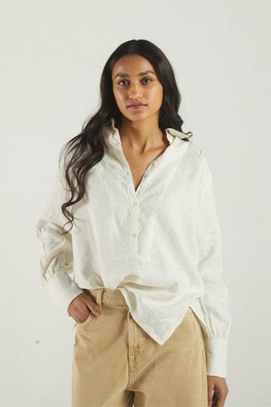 Summer Shirt in Off - white - Regalia Cloth